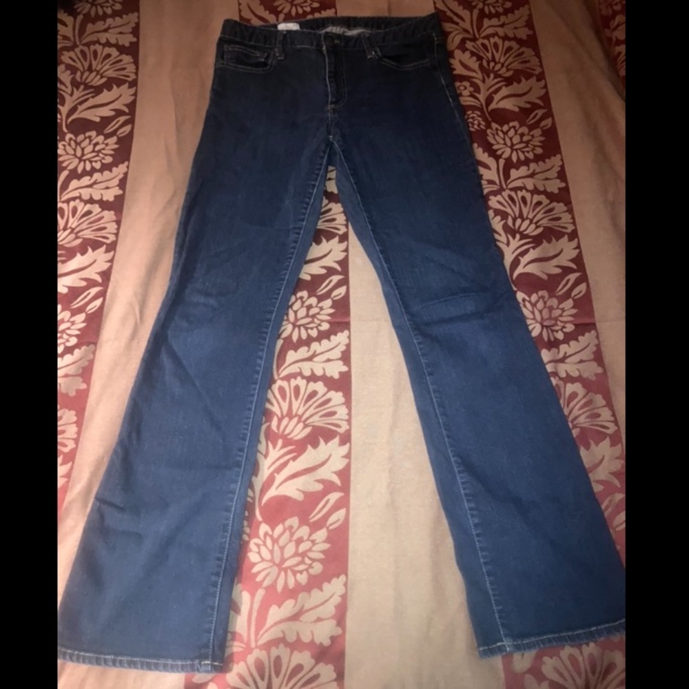 Gap Perfect Bootcut Jeans EUC Cotton 30L Dark Wash